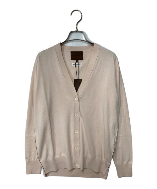 OCHER.（オーカー）OCHER. (オーカー) コットンVネックカーディガン ピンク サイズ:4の古着・服飾アイテム