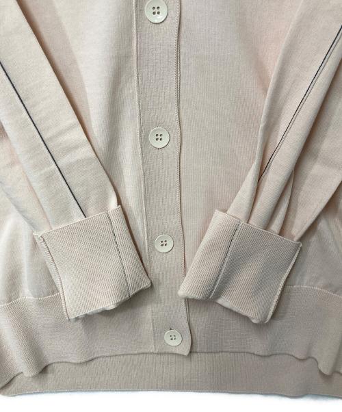 OCHER.（オーカー）OCHER. (オーカー) コットンVネックカーディガン ピンク サイズ:4の古着・服飾アイテム