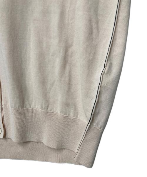 OCHER.（オーカー）OCHER. (オーカー) コットンVネックカーディガン ピンク サイズ:4の古着・服飾アイテム