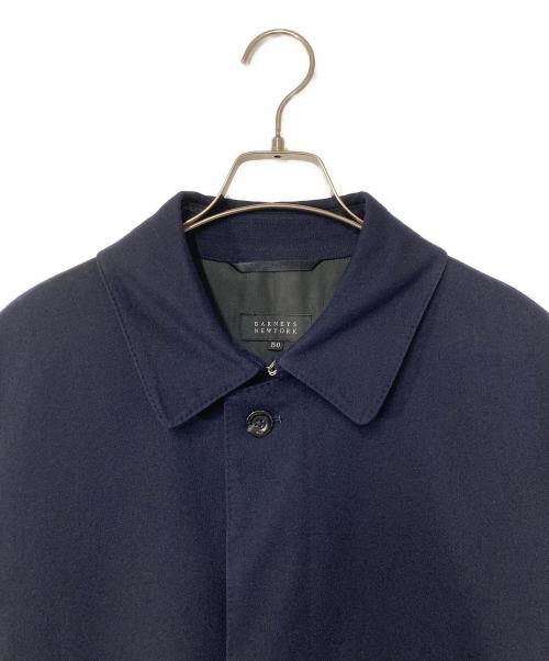 BARNEYS NEWYORK（バーニーズ・ニューヨーク）BARNEYS NEWYORK (バーニーズ・ニューヨーク) LORO PIANA ウールステンカラーコート ネイビー サイズ:50の古着・服飾アイテム