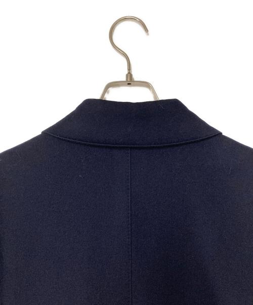 BARNEYS NEWYORK（バーニーズ・ニューヨーク）BARNEYS NEWYORK (バーニーズ・ニューヨーク) LORO PIANA ウールステンカラーコート ネイビー サイズ:50の古着・服飾アイテム