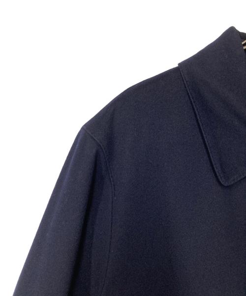 BARNEYS NEWYORK（バーニーズ・ニューヨーク）BARNEYS NEWYORK (バーニーズ・ニューヨーク) LORO PIANA ウールステンカラーコート ネイビー サイズ:50の古着・服飾アイテム