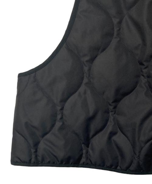 SETTO（セット）SETTO (セット) QUILT VEST ブラック サイズ:Fの古着・服飾アイテム