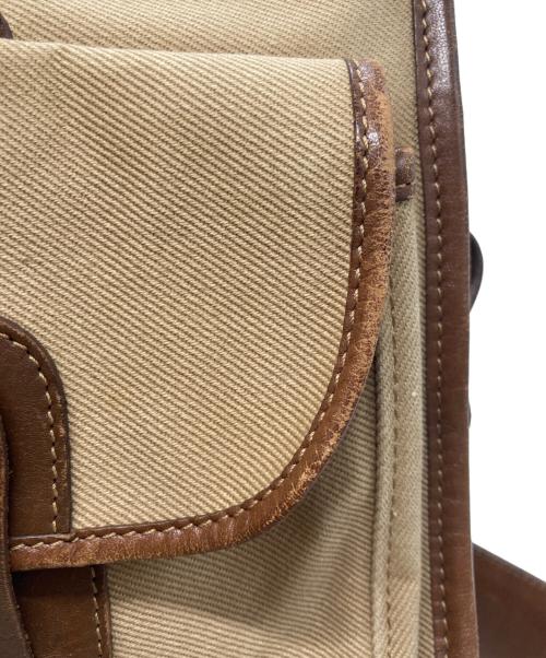 GHURKA（グルカ）GHURKA (グルカ) No.5 EXAMINER レザー×キャンバス 2WAYバッグ ブラウン×ベージュの古着・服飾アイテム
