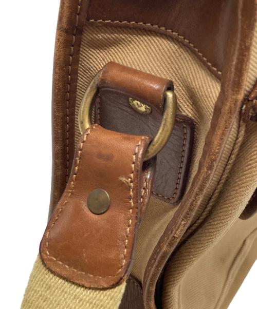 GHURKA（グルカ）GHURKA (グルカ) No.5 EXAMINER レザー×キャンバス 2WAYバッグ ブラウン×ベージュの古着・服飾アイテム