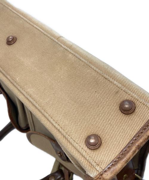 GHURKA（グルカ）GHURKA (グルカ) No.5 EXAMINER レザー×キャンバス 2WAYバッグ ブラウン×ベージュの古着・服飾アイテム