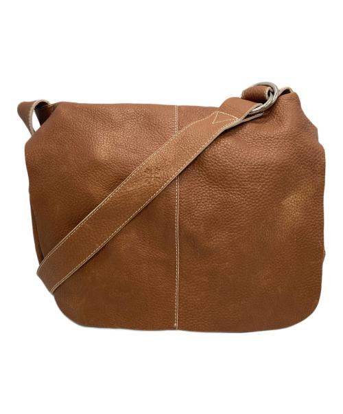 Bill Amberg（ビルアンバーグ）Bill Amberg (ビルアンバーグ) レザーメッセンジャーバッグ ブラウンの古着・服飾アイテム