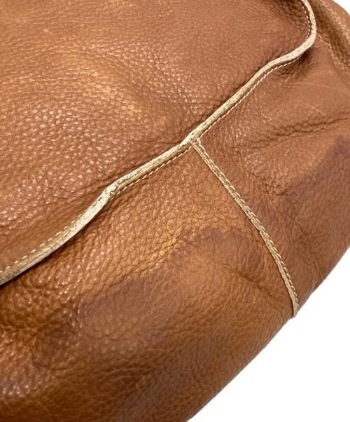 Bill Amberg（ビルアンバーグ）Bill Amberg (ビルアンバーグ) レザーメッセンジャーバッグ ブラウンの古着・服飾アイテム