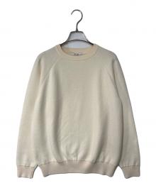 SLOANE（スローン）の古着「12Gダブルフェイス天竺ラグランスリーブクルーネックプルオーバー」｜アイボリー