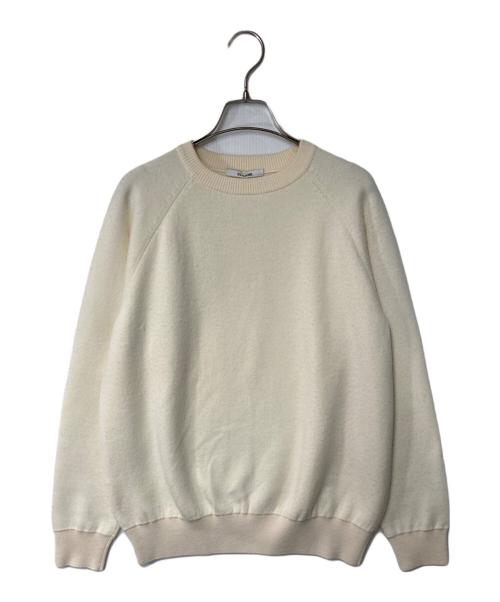 SLOANE（スローン）SLOANE (スローン) 12Gダブルフェイス天竺ラグランスリーブクルーネックプルオーバー アイボリー サイズ:2の古着・服飾アイテム