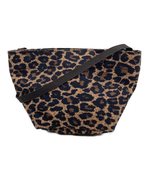 Herve Chapelier（エルベシャプリエ）Herve Chapelier (エルベシャプリエ) 1927F レオパード ナイロン舟型ショルダーバッグXS ブラウン×ブラックの古着・服飾アイテム