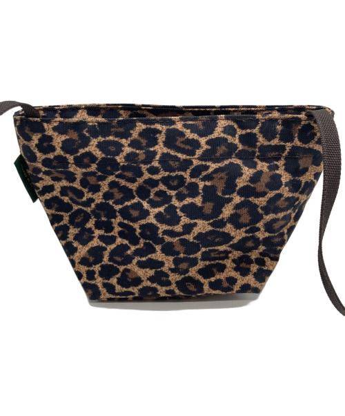 Herve Chapelier（エルベシャプリエ）Herve Chapelier (エルベシャプリエ) 1927F レオパード ナイロン舟型ショルダーバッグXS ブラウン×ブラックの古着・服飾アイテム