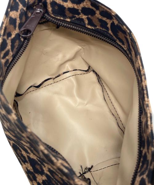 Herve Chapelier（エルベシャプリエ）Herve Chapelier (エルベシャプリエ) 1927F レオパード ナイロン舟型ショルダーバッグXS ブラウン×ブラックの古着・服飾アイテム