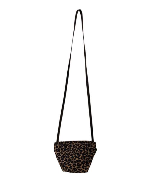 Herve Chapelier（エルベシャプリエ）Herve Chapelier (エルベシャプリエ) 1927F レオパード ナイロン舟型ショルダーバッグXS ブラウン×ブラックの古着・服飾アイテム