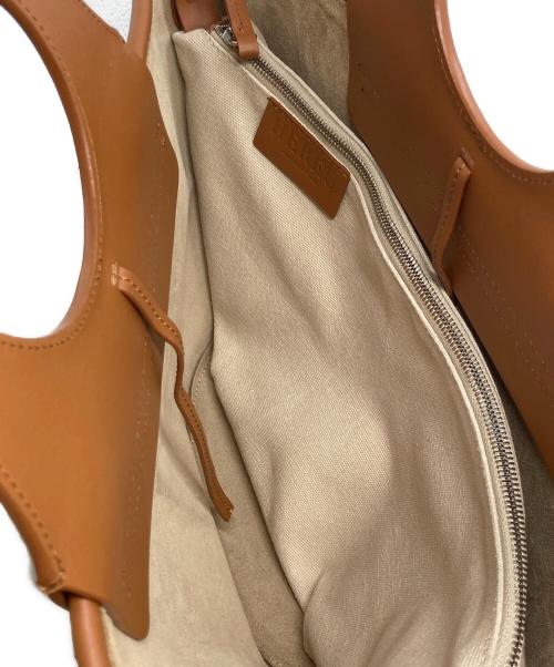 HEREU（ヘリュー）HEREU (ヘリュー) 2WAY トートバッグ ベージュ×ブラウンの古着・服飾アイテム