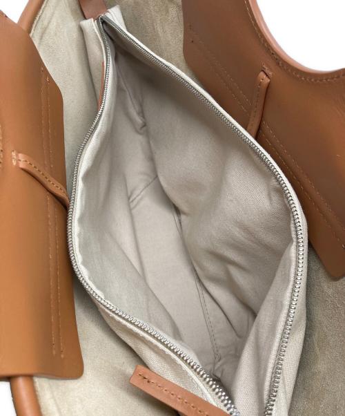 HEREU（ヘリュー）HEREU (ヘリュー) 2WAY トートバッグ ベージュ×ブラウンの古着・服飾アイテム