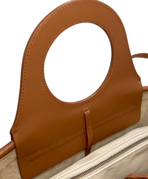 HEREU（ヘリュー）HEREU (ヘリュー) 2WAY トートバッグ ベージュ×ブラウンの古着・服飾アイテム