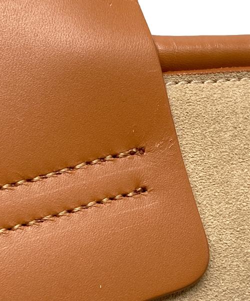 HEREU（ヘリュー）HEREU (ヘリュー) 2WAY トートバッグ ベージュ×ブラウンの古着・服飾アイテム