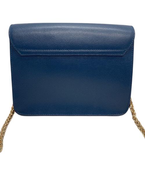 FURLA（フルラ）FURLA (フルラ) チェーンショルダーバッグ ネイビーの古着・服飾アイテム