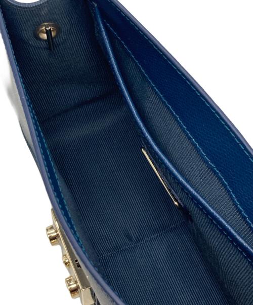 FURLA（フルラ）FURLA (フルラ) チェーンショルダーバッグ ネイビーの古着・服飾アイテム