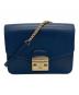 FURLA（フルラ）の古着「チェーンショルダーバッグ」｜ネイビー
