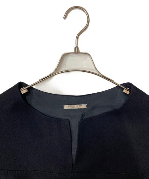 BOTTEGA VENETA（ボッテガベネタ）BOTTEGA VENETA (ボッテガベネタ) カシミヤ混ウールワンピース ブラック サイズ:42の古着・服飾アイテム