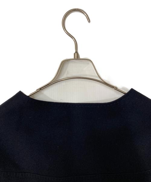 BOTTEGA VENETA（ボッテガベネタ）BOTTEGA VENETA (ボッテガベネタ) カシミヤ混ウールワンピース ブラック サイズ:42の古着・服飾アイテム