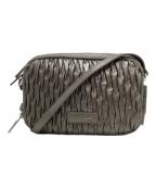 LA BAGAGERIEラ・バガジェリー）の古着「ラムレザー ショルダーバッグ」｜グレー