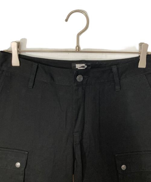 WELLBEING EXPRESS（ウェルビーイングエクスプレス）WELLBEING EXPRESS (ウェルビーイングエクスプレス) ナイロン切替カーゴパンツ ブラック サイズ:Ｍの古着・服飾アイテム