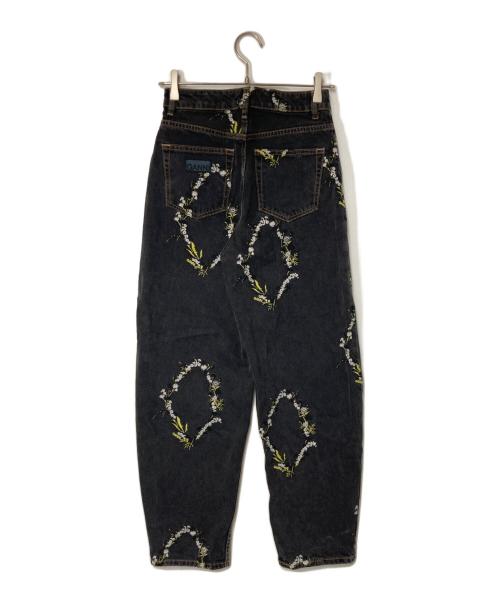 GANNI（ガニー）Ganni (ガニー) allureville (アルアバイル) Embroidery Denim Stary ブラック サイズ:表記無しの古着・服飾アイテム