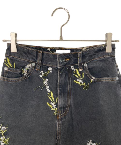 GANNI（ガニー）Ganni (ガニー) allureville (アルアバイル) Embroidery Denim Stary ブラック サイズ:表記無しの古着・服飾アイテム