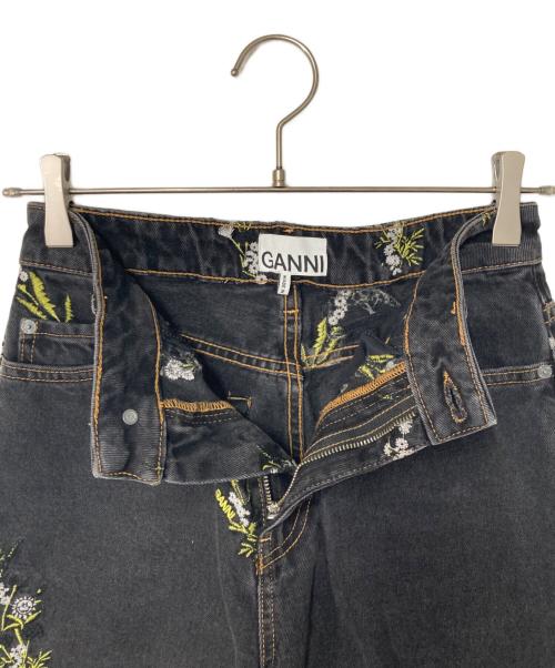 GANNI（ガニー）Ganni (ガニー) allureville (アルアバイル) Embroidery Denim Stary ブラック サイズ:表記無しの古着・服飾アイテム