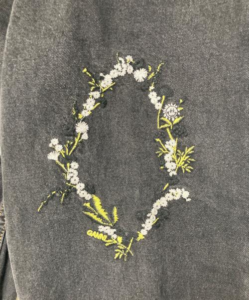 GANNI（ガニー）Ganni (ガニー) allureville (アルアバイル) Embroidery Denim Stary ブラック サイズ:表記無しの古着・服飾アイテム