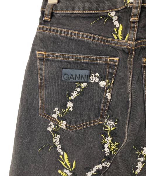 GANNI（ガニー）Ganni (ガニー) allureville (アルアバイル) Embroidery Denim Stary ブラック サイズ:表記無しの古着・服飾アイテム