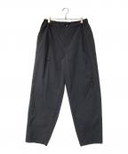 NANGAナンガ）の古着「DOT AIR COMFY TUCK TAPERED PANTS」｜グレー