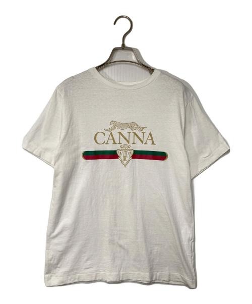 Americana（アメリカーナ）Americana (アメリカーナ) MUSE de Deuxieme Classe (ミューズ ドゥーズィエム クラス) CANNA Tシャツ ホワイト サイズ:Freeの古着・服飾アイテム