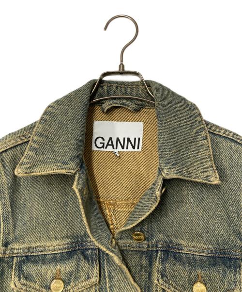 GANNI（ガニー）GANNI (ガニー) カットオフエッジ デニムジャケット インディゴ サイズ:36の古着・服飾アイテム