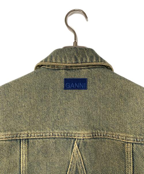 GANNI（ガニー）GANNI (ガニー) カットオフエッジ デニムジャケット インディゴ サイズ:36の古着・服飾アイテム