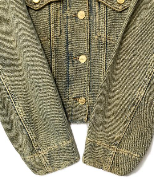 GANNI（ガニー）GANNI (ガニー) カットオフエッジ デニムジャケット インディゴ サイズ:36の古着・服飾アイテム