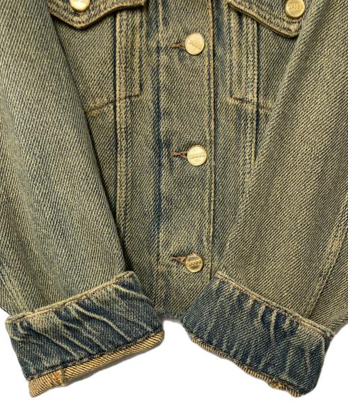 GANNI（ガニー）GANNI (ガニー) カットオフエッジ デニムジャケット インディゴ サイズ:36の古着・服飾アイテム