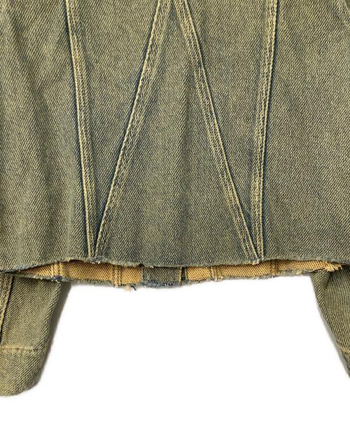GANNI（ガニー）GANNI (ガニー) カットオフエッジ デニムジャケット インディゴ サイズ:36の古着・服飾アイテム