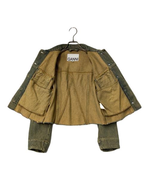 GANNI（ガニー）GANNI (ガニー) カットオフエッジ デニムジャケット インディゴ サイズ:36の古着・服飾アイテム