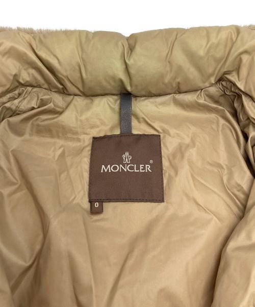 MONCLER（モンクレール）MONCLER (モンクレール) MELANIE ファー フーデッド キルティングダウンコート ブラウンの古着・服飾アイテム
