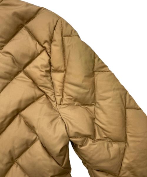 MONCLER（モンクレール）MONCLER (モンクレール) MELANIE ファー フーデッド キルティングダウンコート ブラウンの古着・服飾アイテム