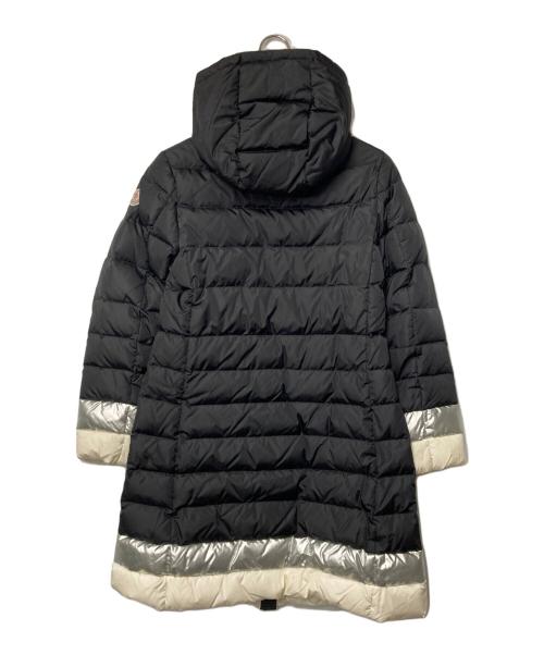 MONCLER（モンクレール）MONCLER (モンクレール) YSALINE フーデッドダウンコート ブラック×シルバー×アイボリー サイズ:表記なし(下記採寸参照)の古着・服飾アイテム