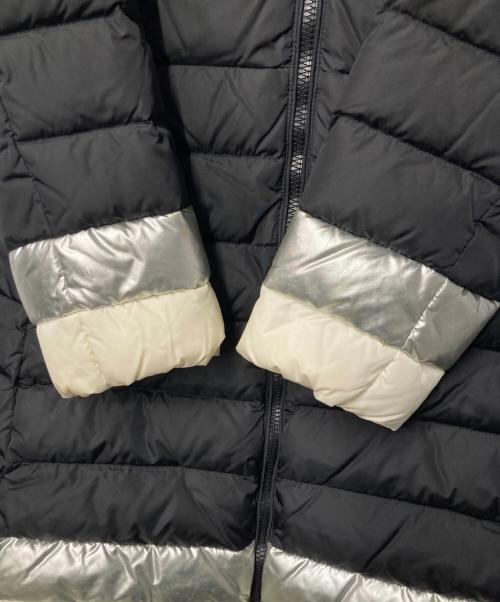 MONCLER（モンクレール）MONCLER (モンクレール) YSALINE フーデッドダウンコート ブラック×シルバー×アイボリー サイズ:表記なし(下記採寸参照)の古着・服飾アイテム