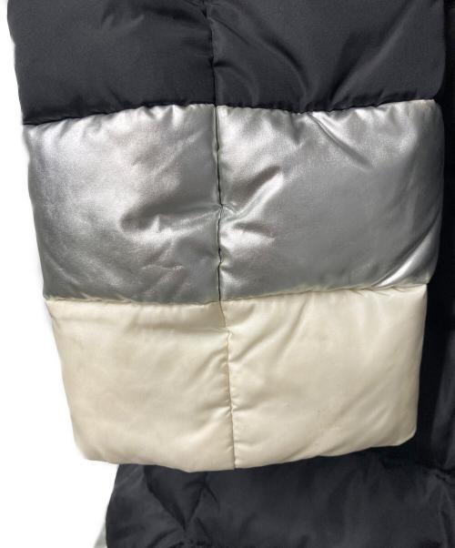 MONCLER（モンクレール）MONCLER (モンクレール) YSALINE フーデッドダウンコート ブラック×シルバー×アイボリー サイズ:表記なし(下記採寸参照)の古着・服飾アイテム