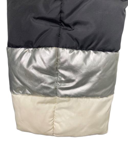 MONCLER（モンクレール）MONCLER (モンクレール) YSALINE フーデッドダウンコート ブラック×シルバー×アイボリー サイズ:表記なし(下記採寸参照)の古着・服飾アイテム