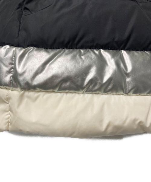 MONCLER（モンクレール）MONCLER (モンクレール) YSALINE フーデッドダウンコート ブラック×シルバー×アイボリー サイズ:表記なし(下記採寸参照)の古着・服飾アイテム