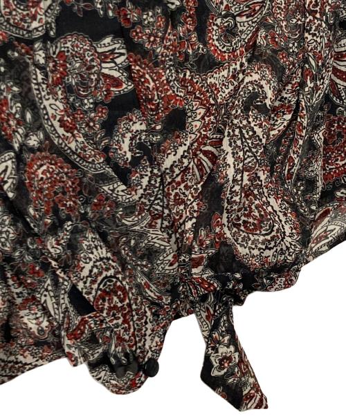 Leilian（レリアン）Leilian (レリアン) シアーペイズリー柄ボウタイブラウス ブラック サイズ:13の古着・服飾アイテム